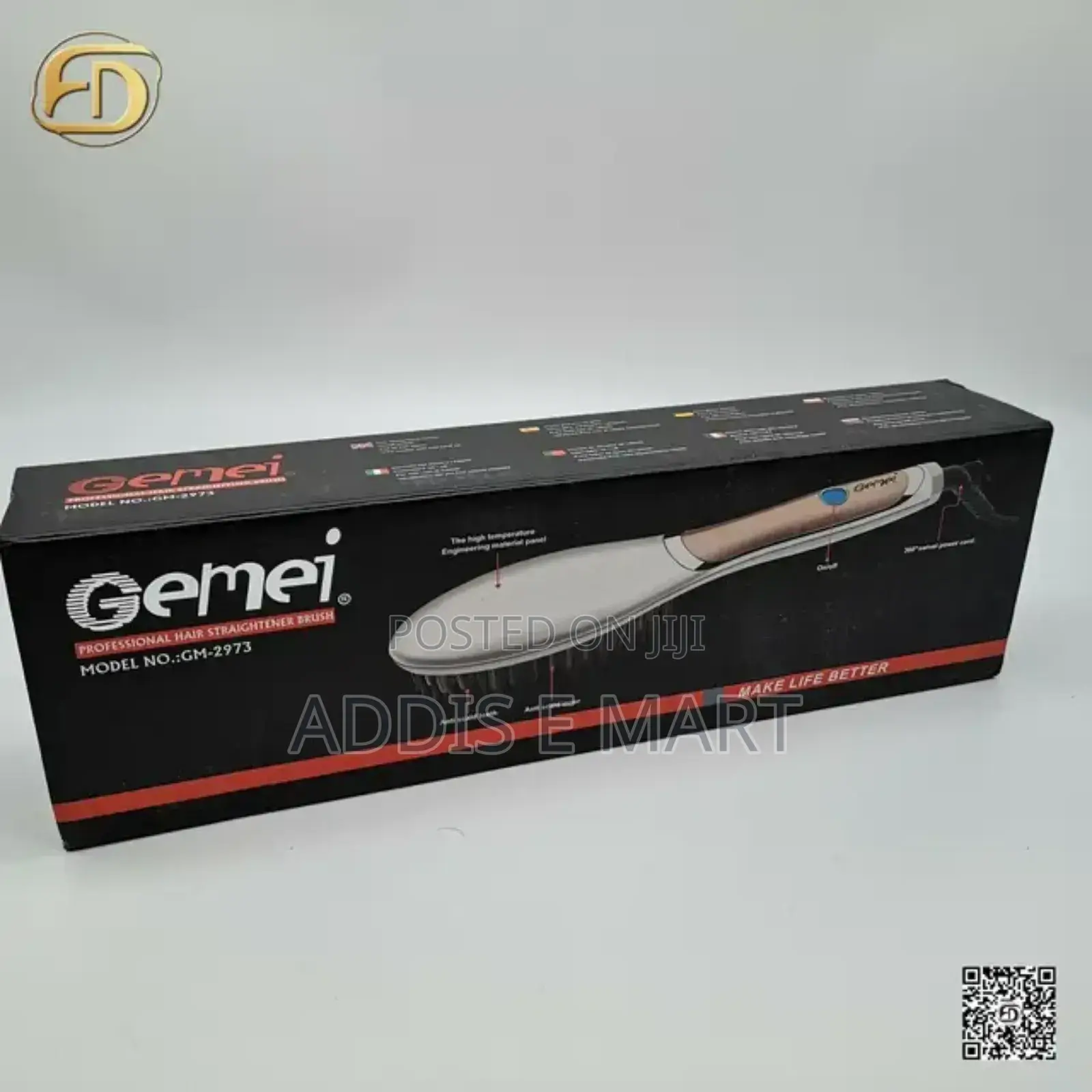 Pro Gemei Professional Hair Straightner Brush