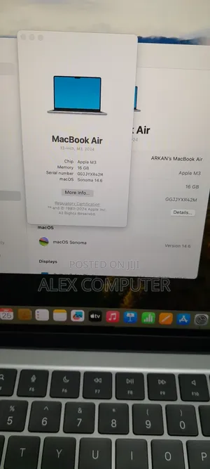 New Laptop Apple MacBook Pro 2023 M3 14-Inch 16GB Apple M3 SSD 512GB