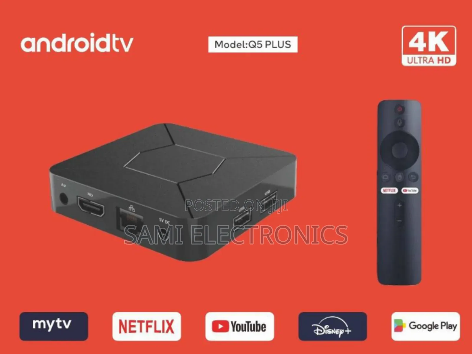Q5 Plus Smart Android Box የትኛውንም ቲቪ ስማርት ያረጋል Tv Box
