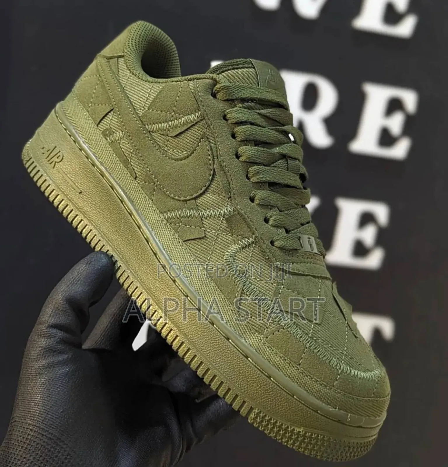 Nike Air Force Bilie Eilish Over Green Snaeker