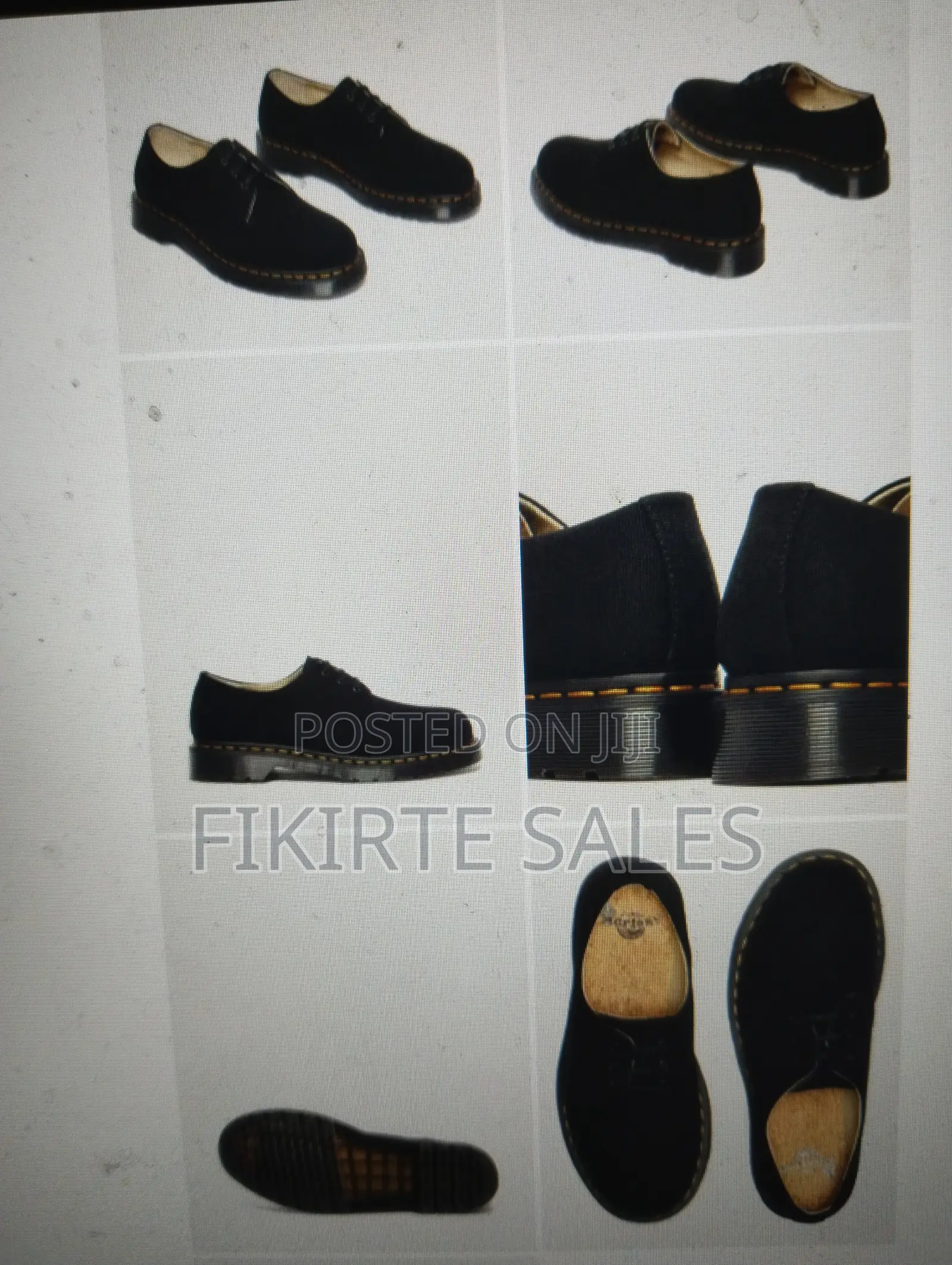 Dr Martens Shoes 1461 Style - Black Canvas - Uk10/Eu45/Us11