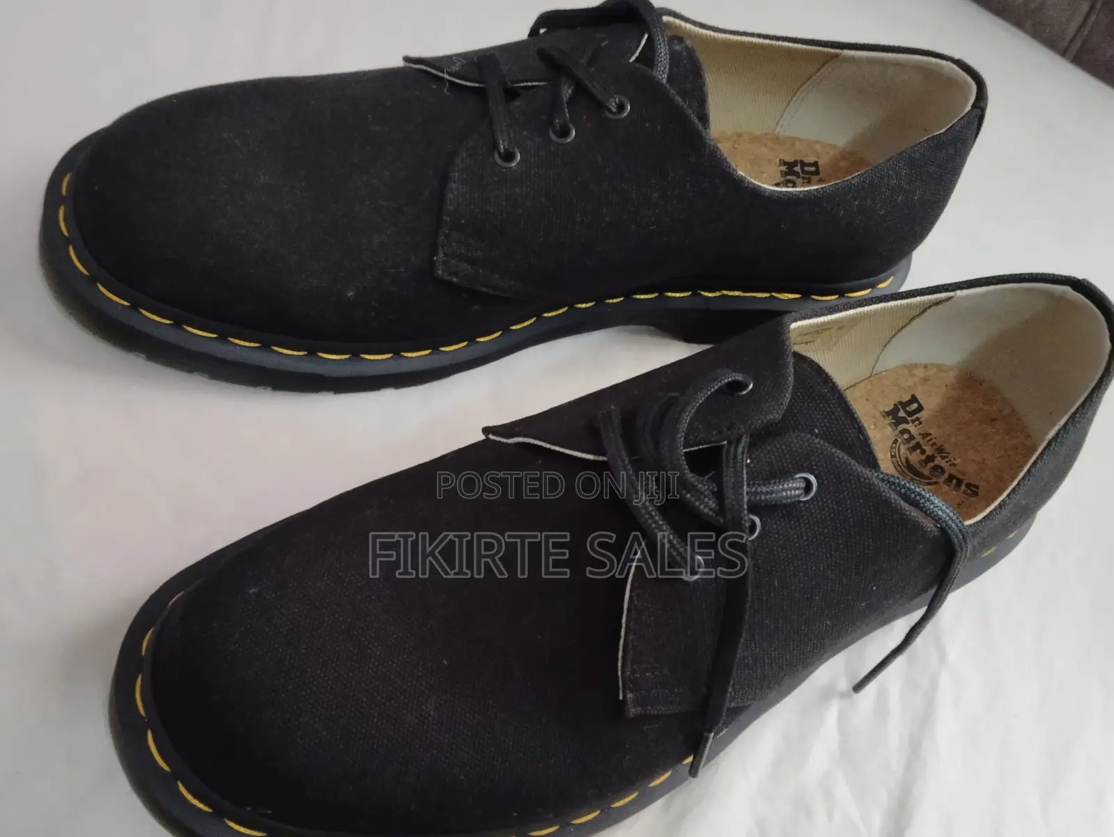 Dr Martens Shoes 1461 Style - Black Canvas - Uk10/Eu45/Us11