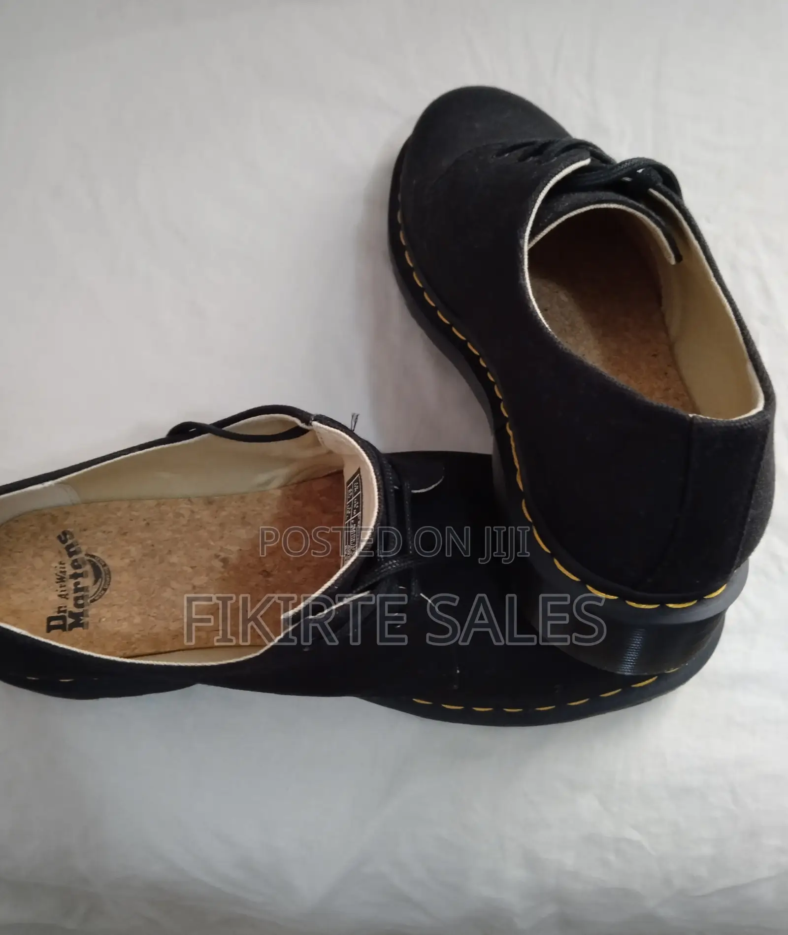 Dr Martens Shoes 1461 Style - Black Canvas - Uk10/Eu45/Us11