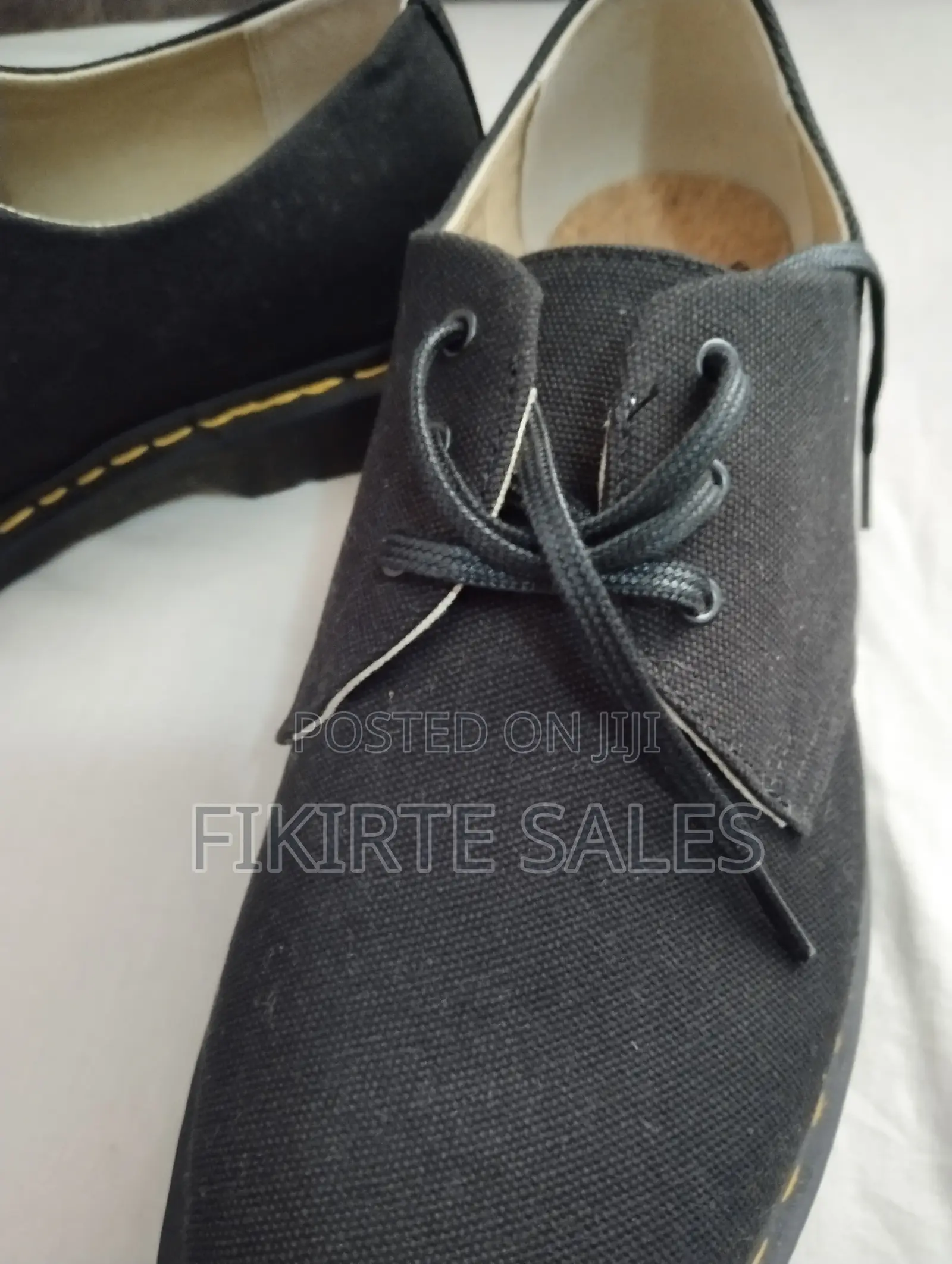 Dr Martens Shoes 1461 Style - Black Canvas - Uk10/Eu45/Us11