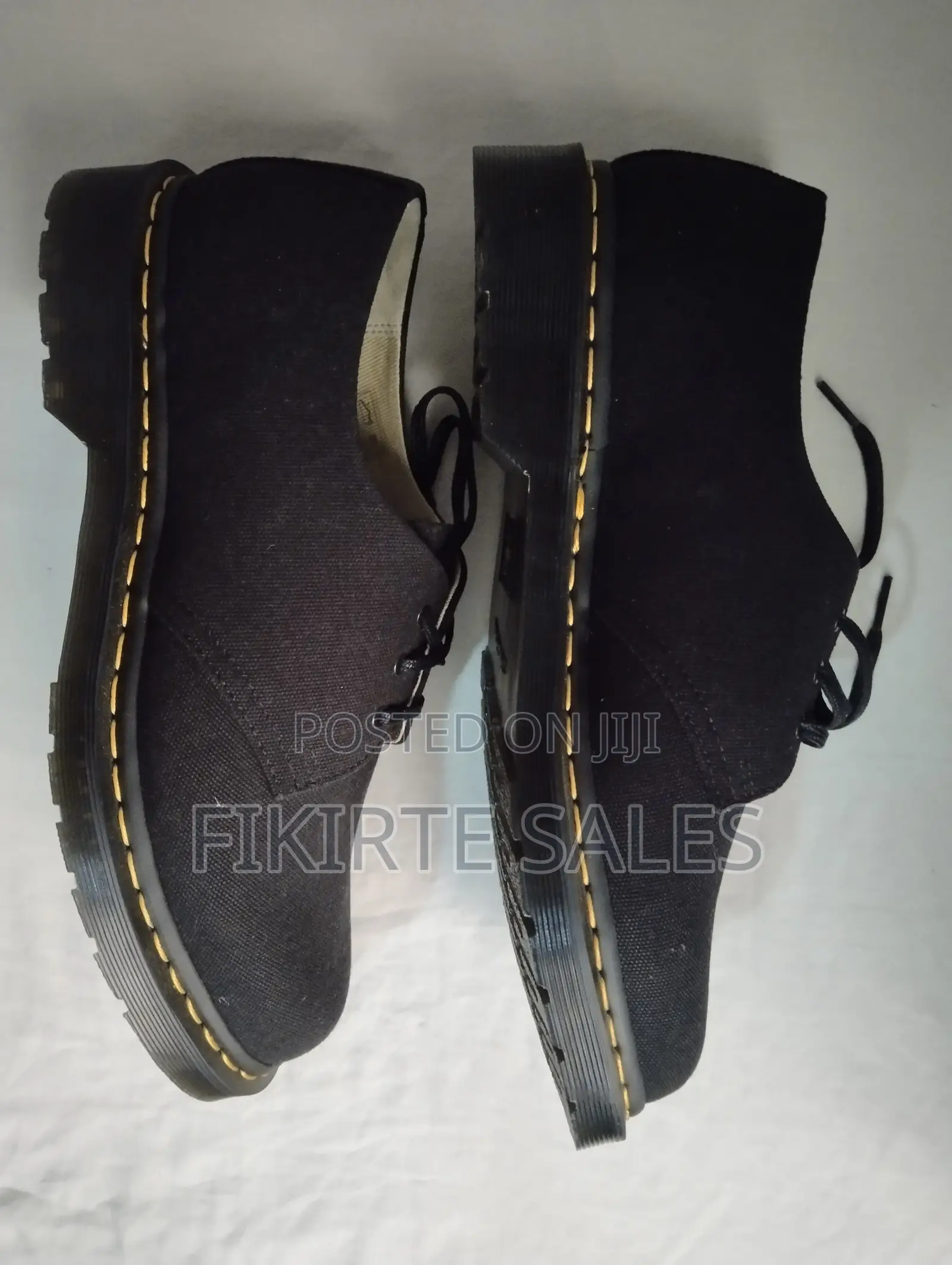 Dr Martens Shoes 1461 Style - Black Canvas - Uk10/Eu45/Us11