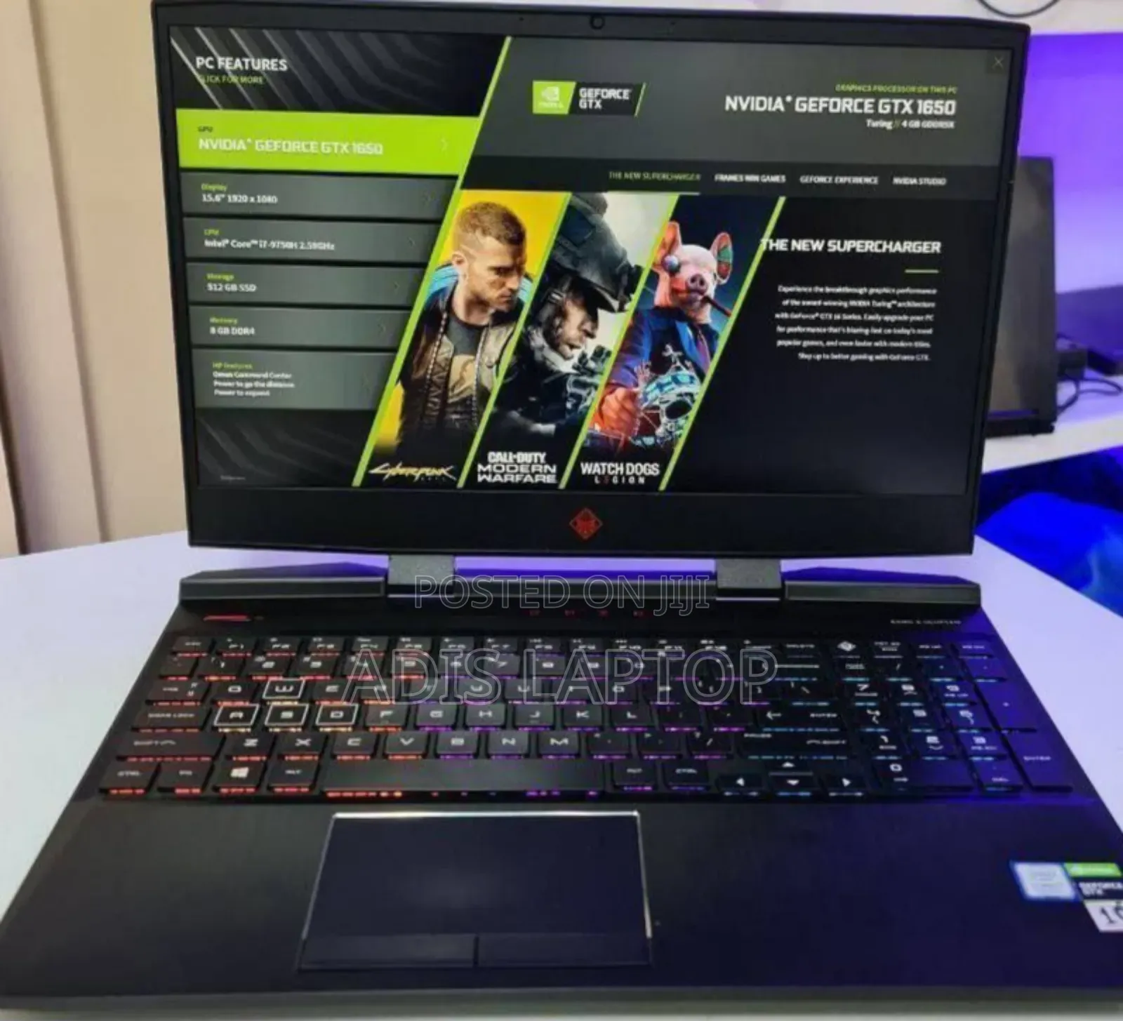 New Laptop HP Omen 15 16GB Intel Core I5 SSD 512GB