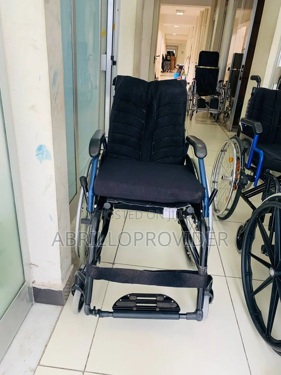 Wheelchair With Handbrakes. Folding Wheelchair