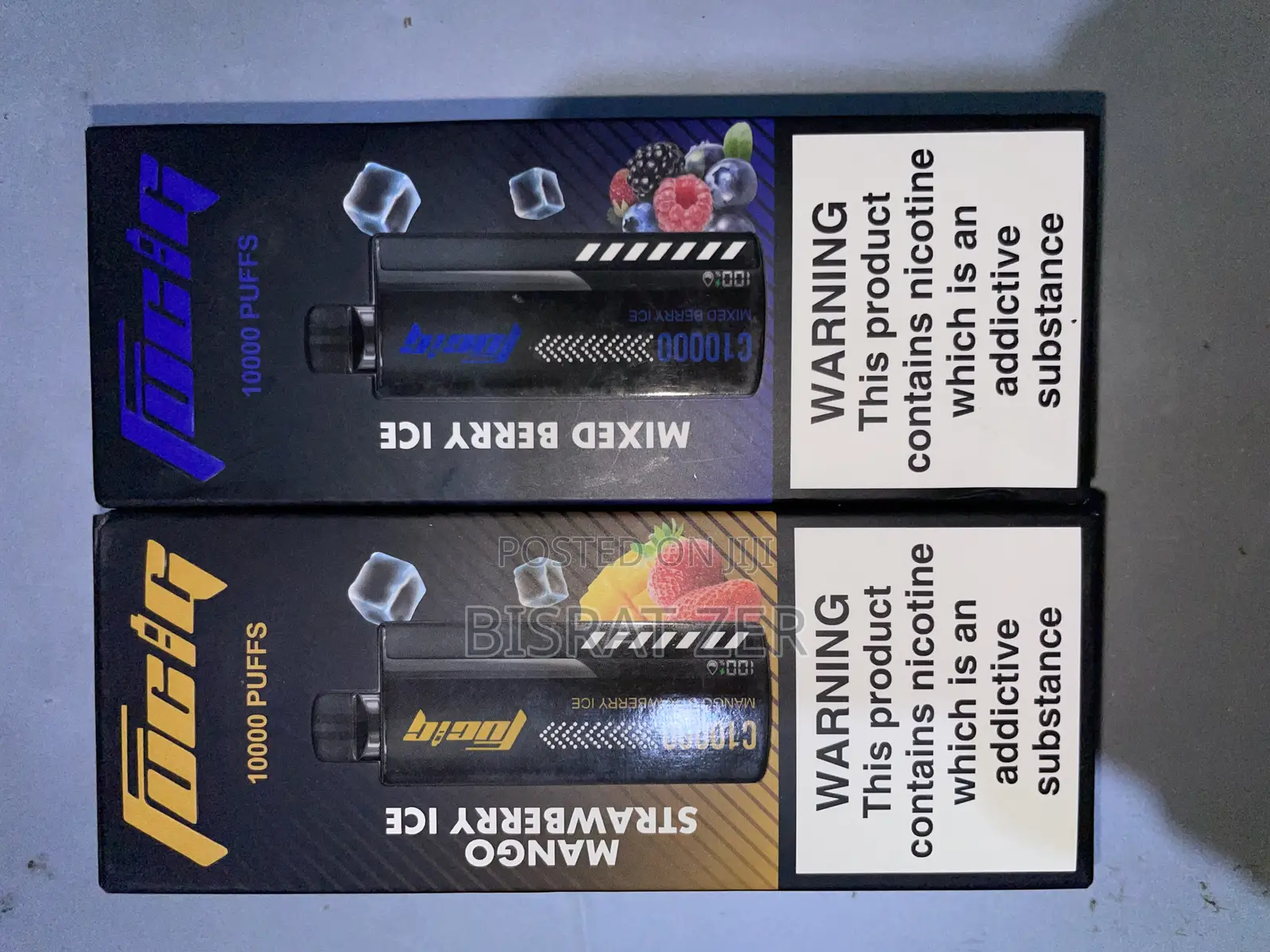 FUCIG Mango Strawberry Vape and Mixed Berry Vape