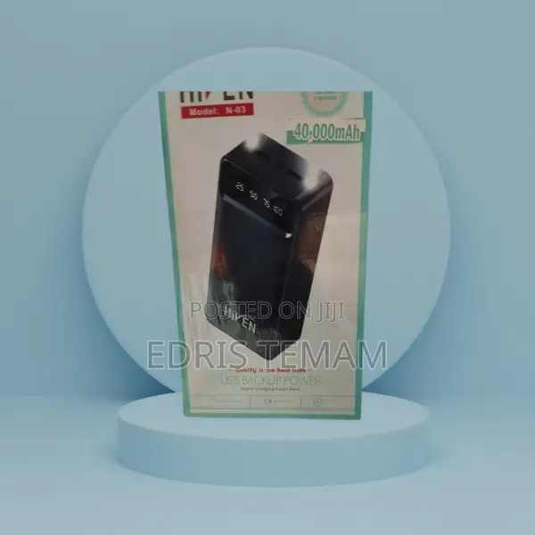 Hiven Power Bank 40,000mah for Efficient Charging Supply