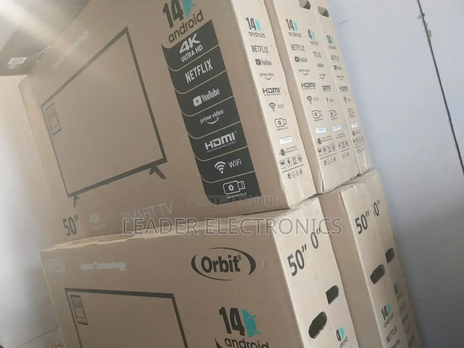 Orbit Tv 50 Inch Smart Android Tv New2024 Android Version 14