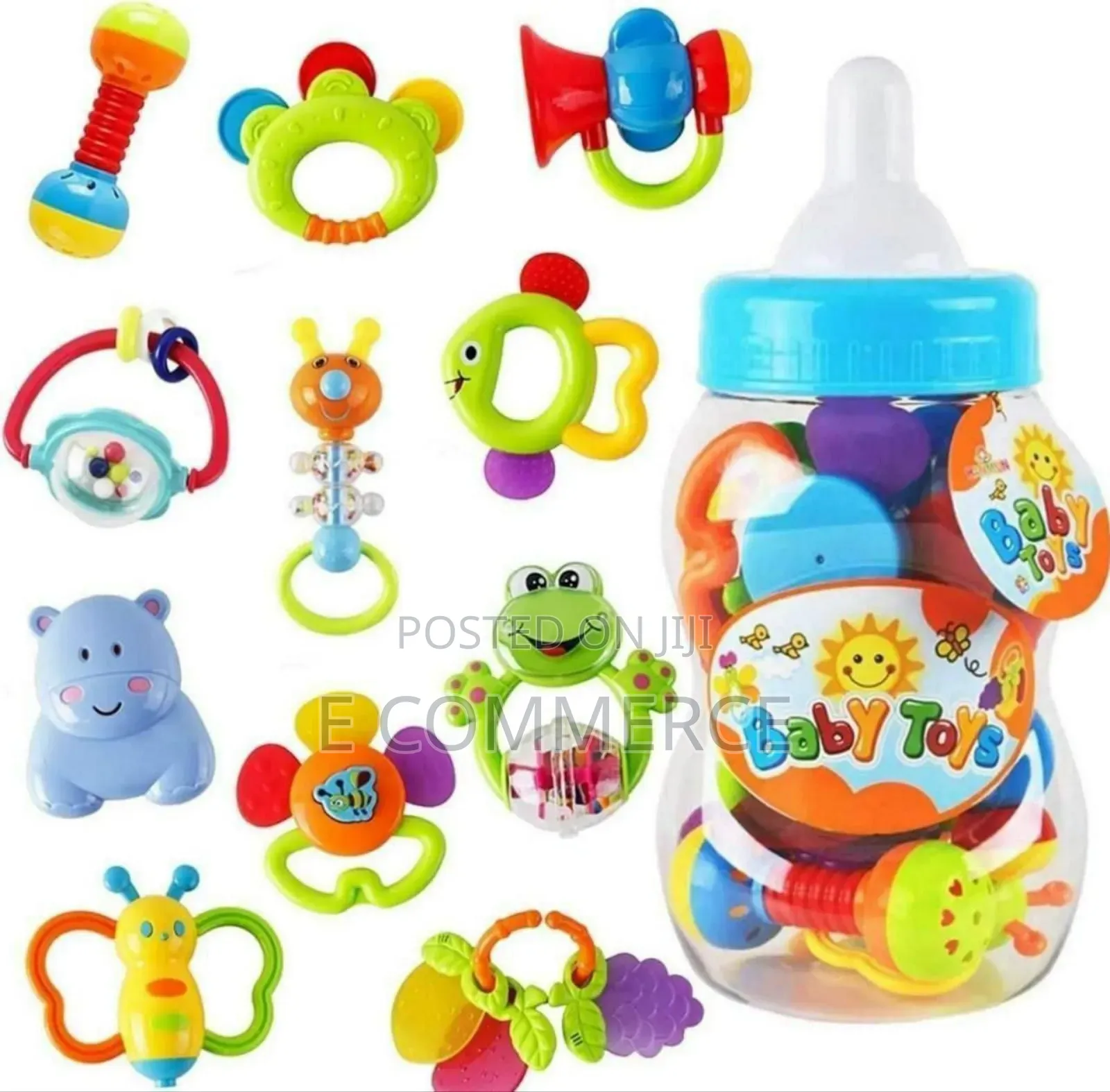 11 IN 1 መጫወቻ የድድ ማከኪያ Smart Rattle