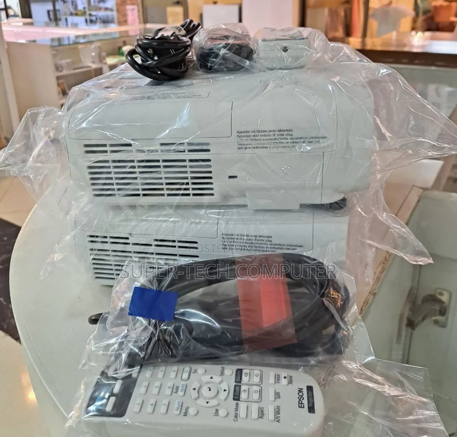 Brand New Epson X49 Projector With Cartoon