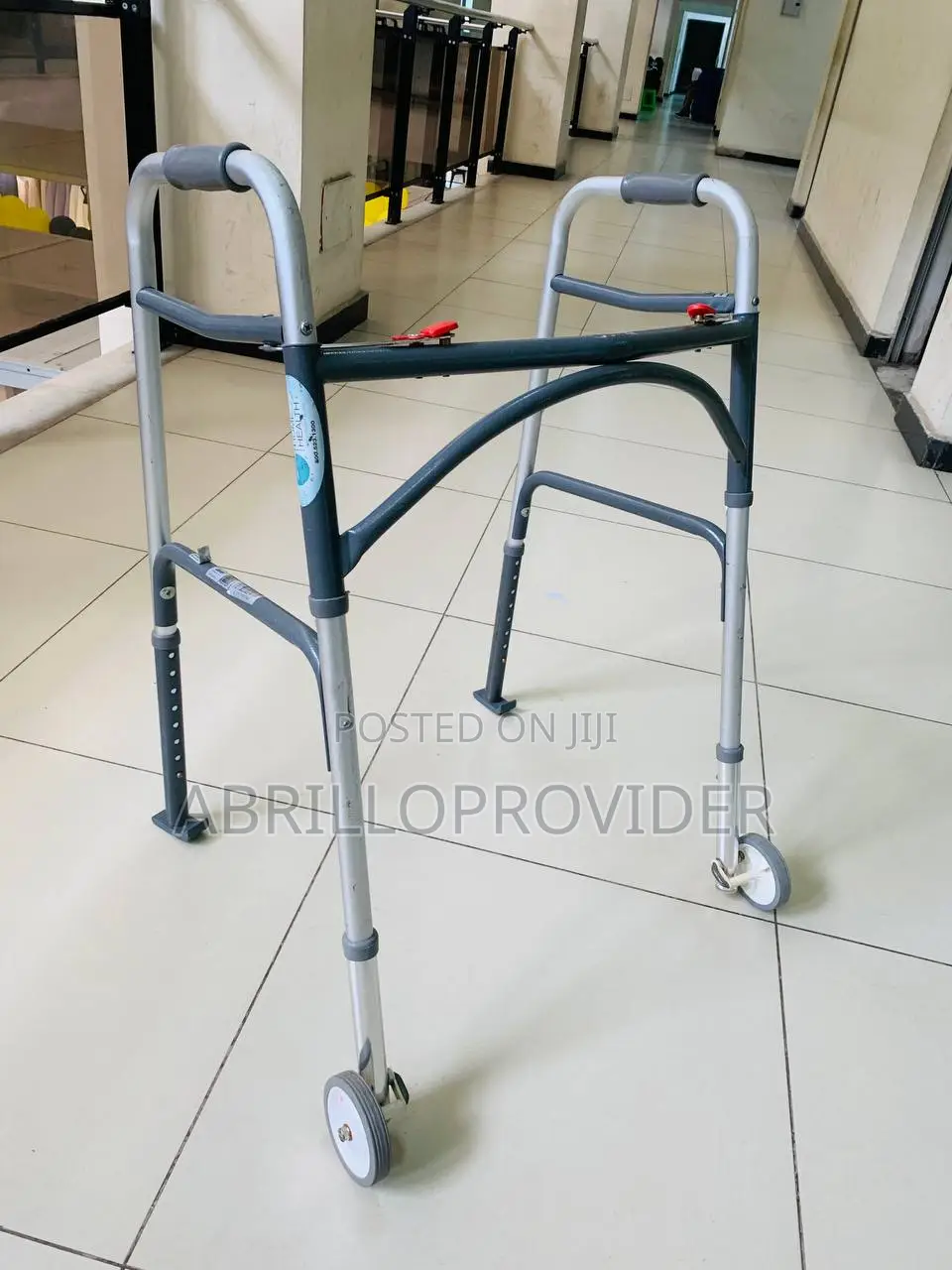 Front Wheel Walker 2 Button, Heavy-Duty Folding Walker,