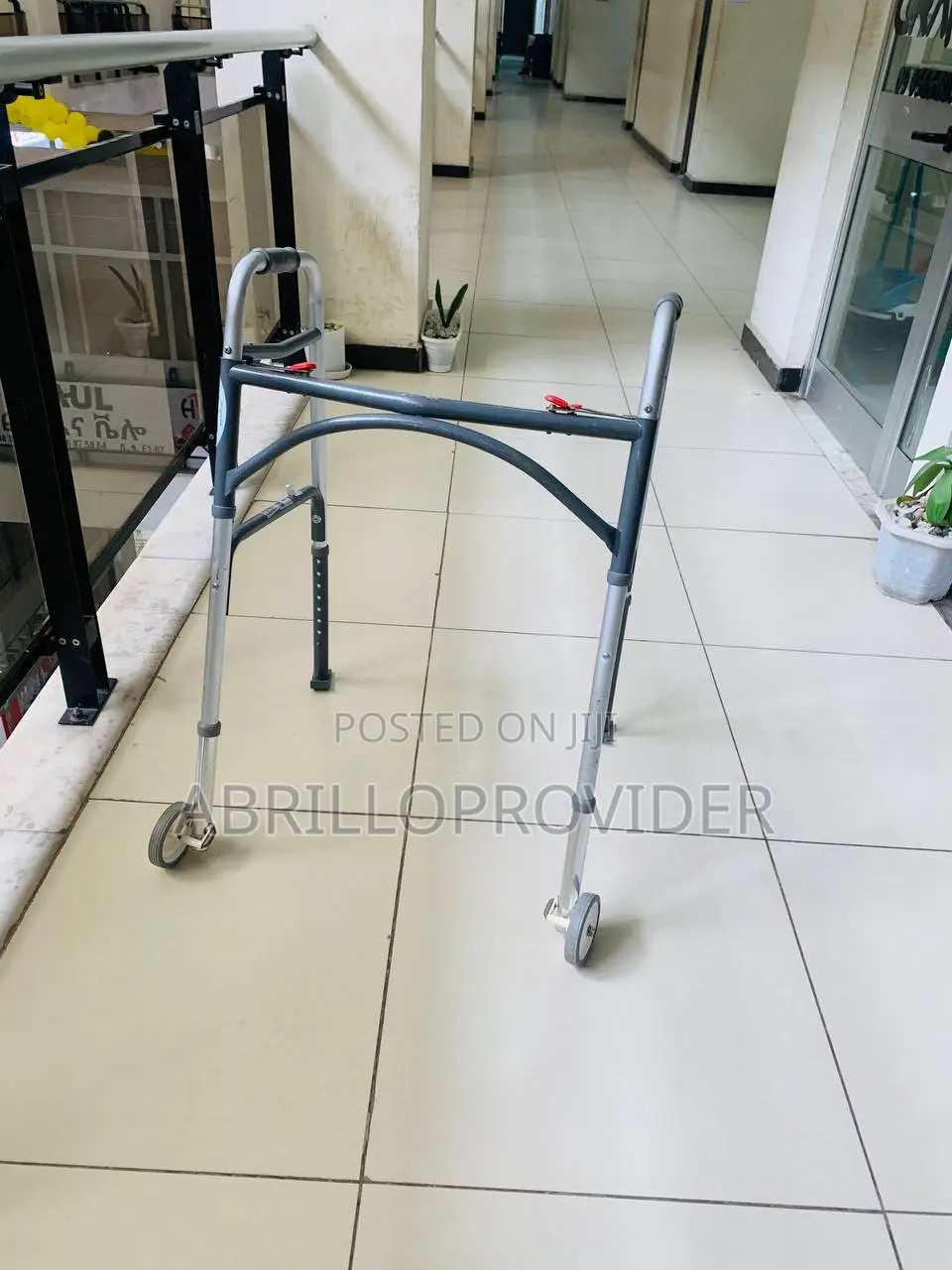 Front Wheel Walker 2 Button Folding Walker,Front Wheel Walk