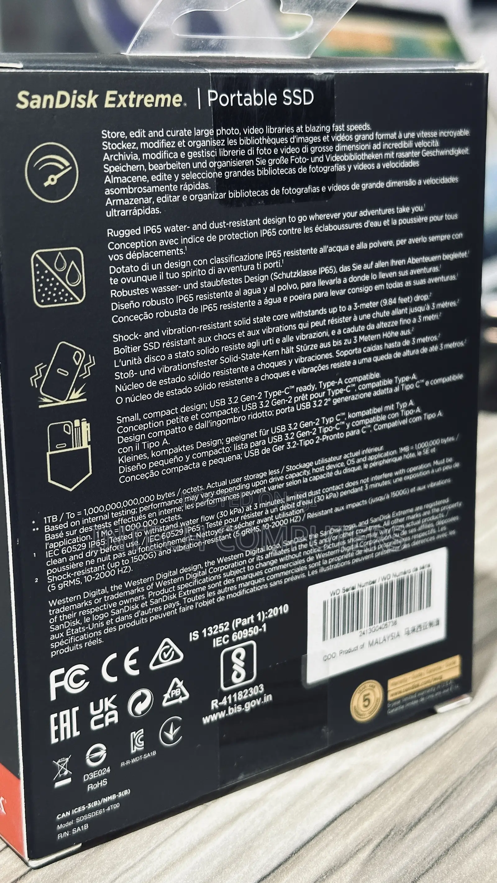 Sandisk Extreme Portable SSD 4tb