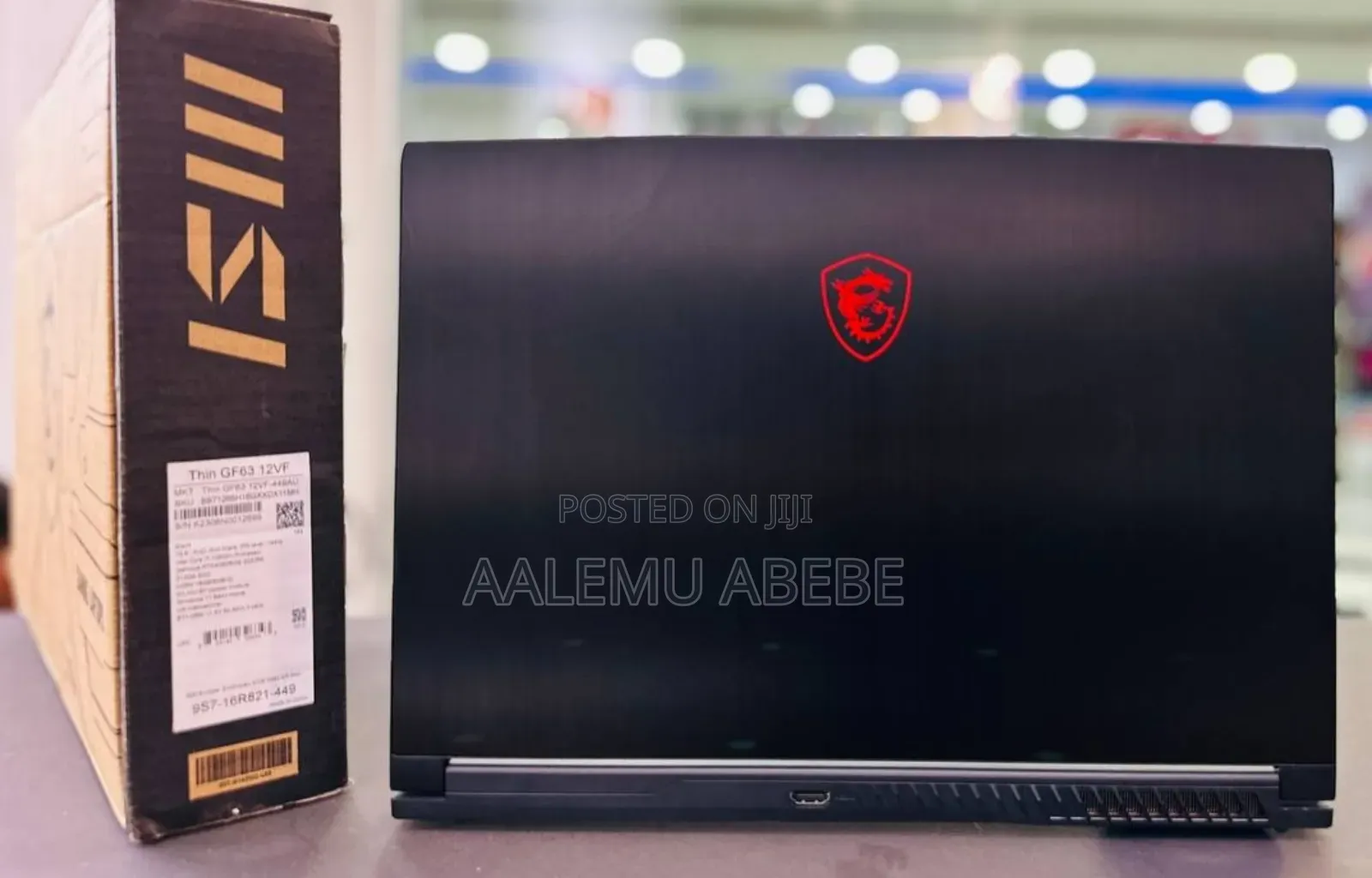 New Laptop MSI GF63 16GB Intel Core I7 SSD 512GB