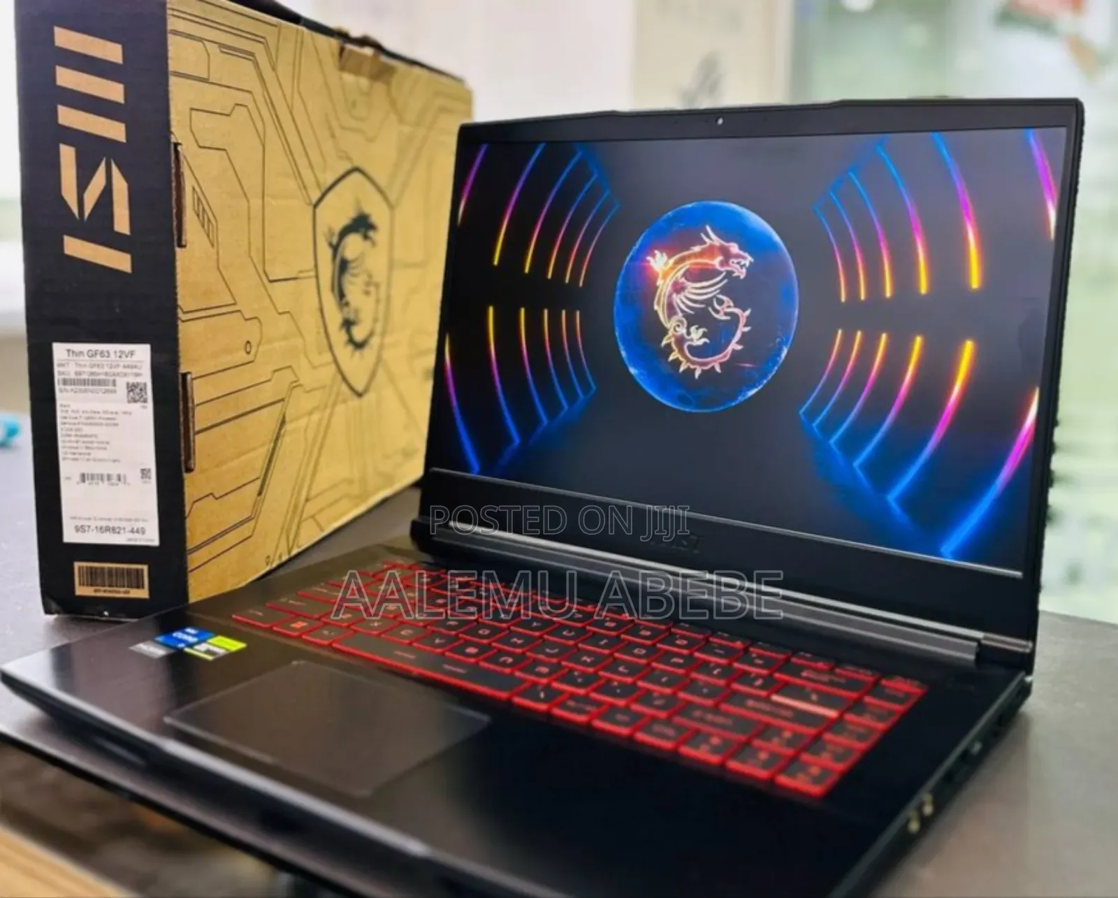New Laptop MSI GF63 16GB Intel Core I7 SSD 512GB