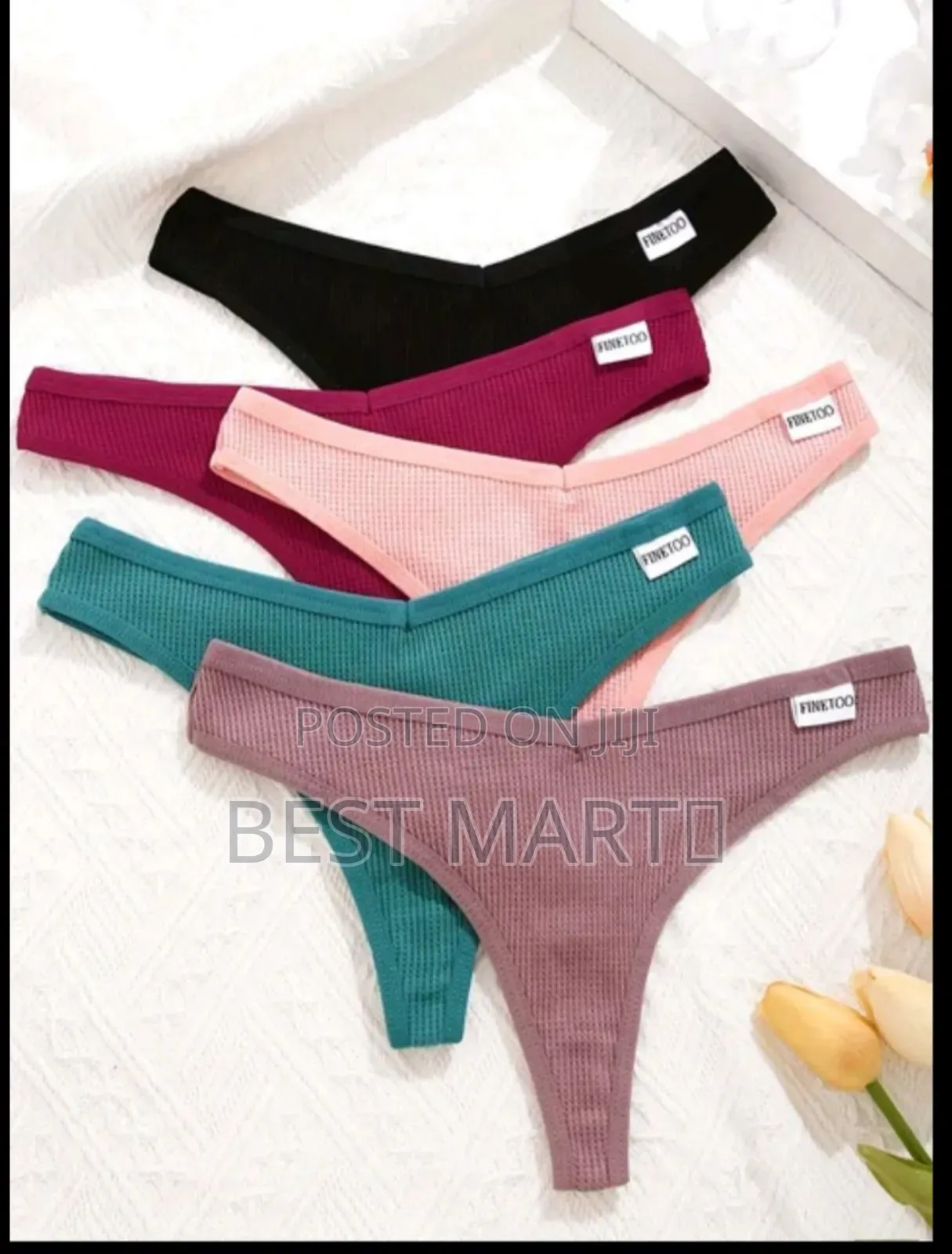 Fine Too 3-in-1 Cotton Thongs