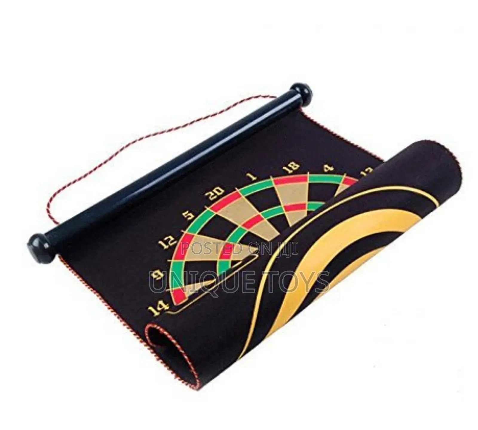 Magnetic Dart Board: 2 Games in 1 Roll Up Board