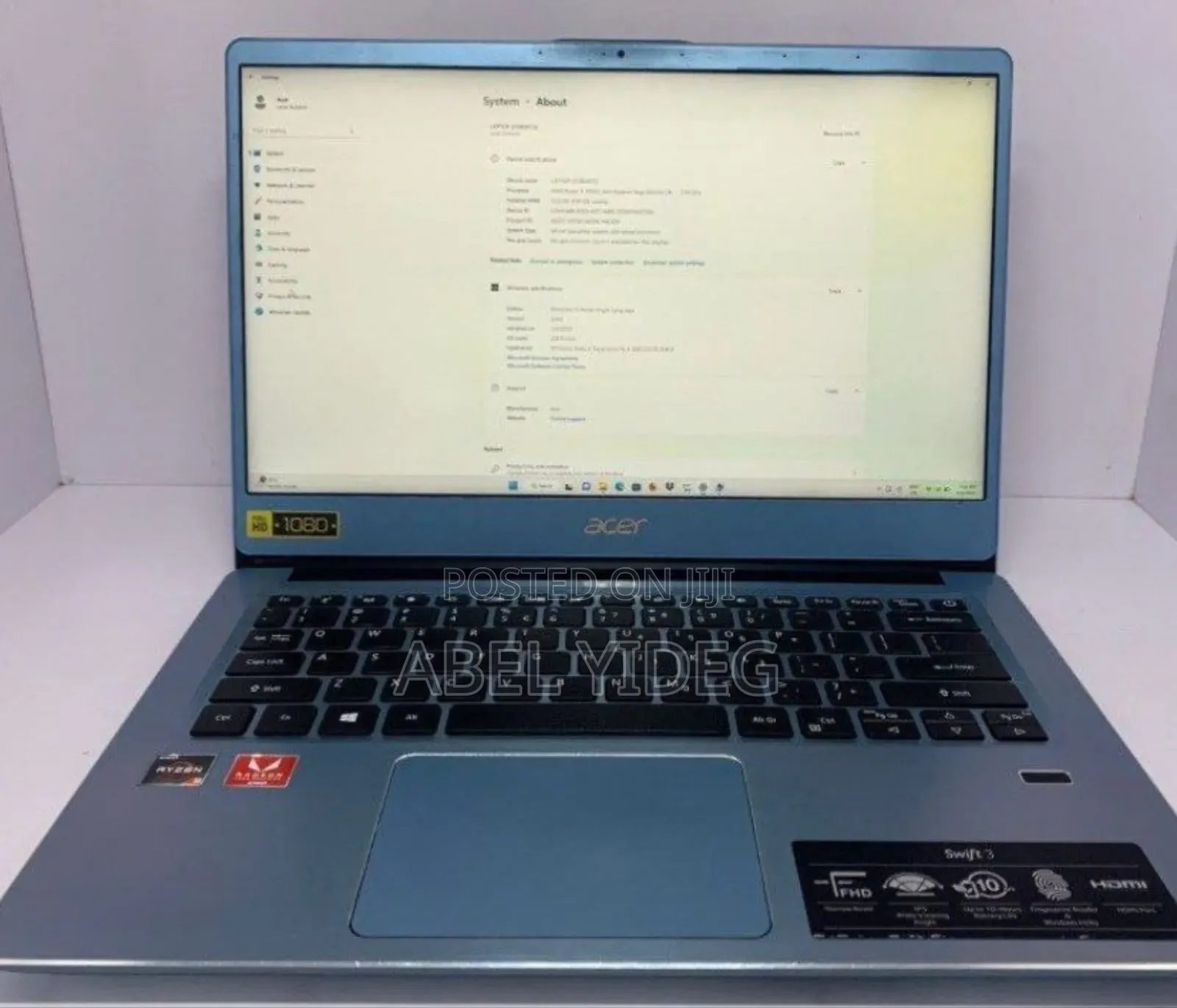 New Laptop Acer Aspire 3 8GB AMD Ryzen 3 SSD 256GB