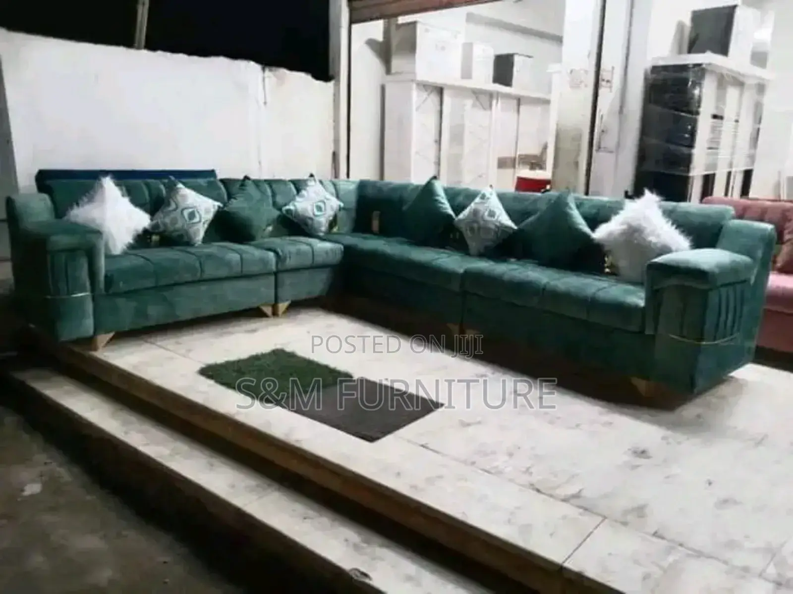 Latest L Shape Sofa Sets With Aluminium Sofa Legs