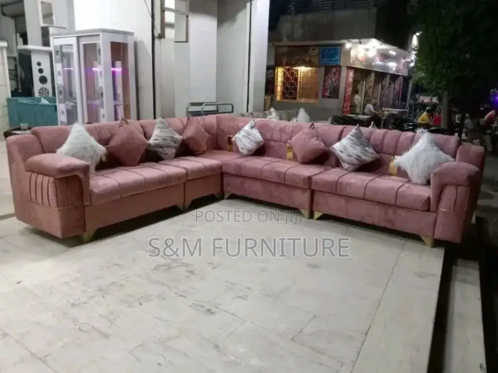 Latest L Shape Sofa Sets With Aluminium Sofa Legs