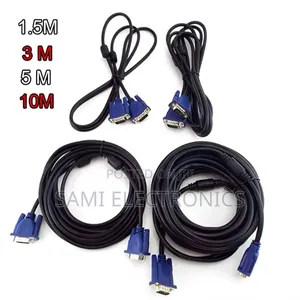 VGA Cable ቪጂኤ ኬብል Desktop Monitor Cable የኮምፒዩተር ኬብል