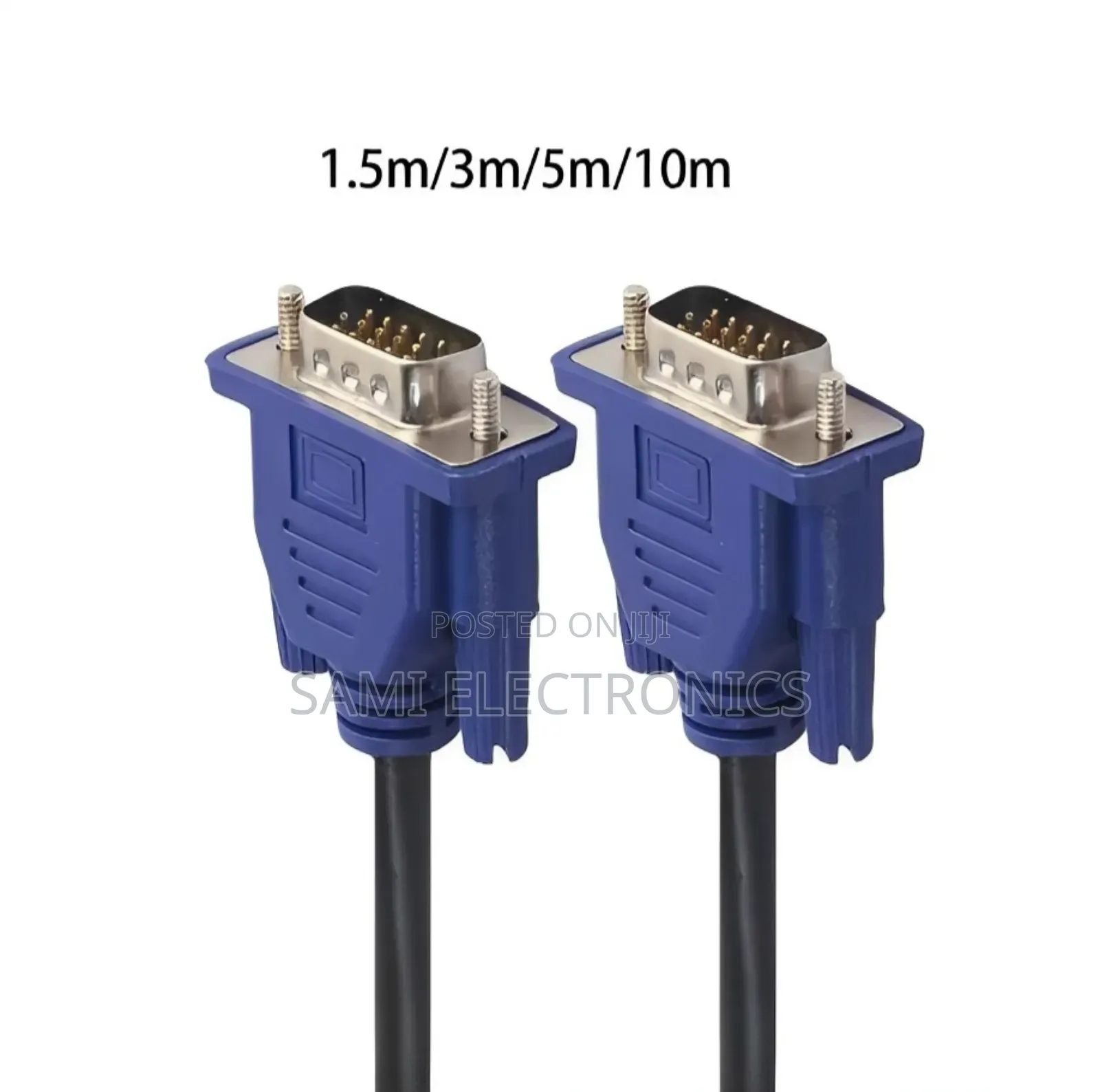 VGA Cable ቪጂኤ ኬብል Desktop Monitor Cable የኮምፒዩተር ኬብል