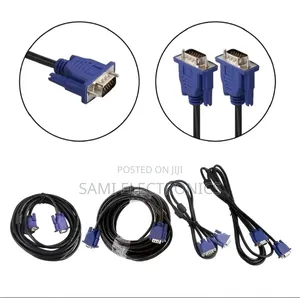 VGA Cable ቪጂኤ ኬብል Desktop Monitor Cable የኮምፒዩተር ኬብል