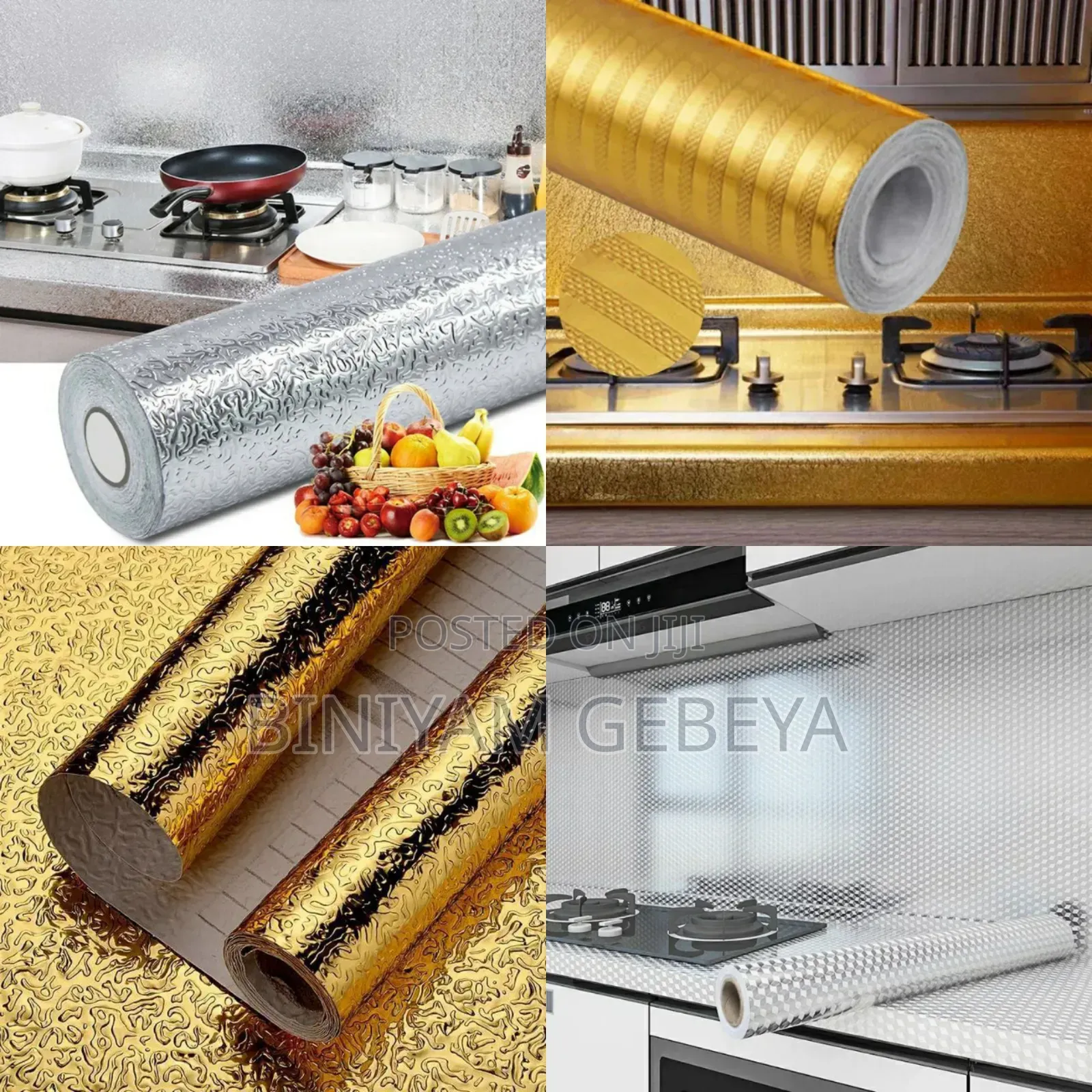 Original Brand ለኪችንዎ ዉበት Fire Waterproof Kitchen Sticker