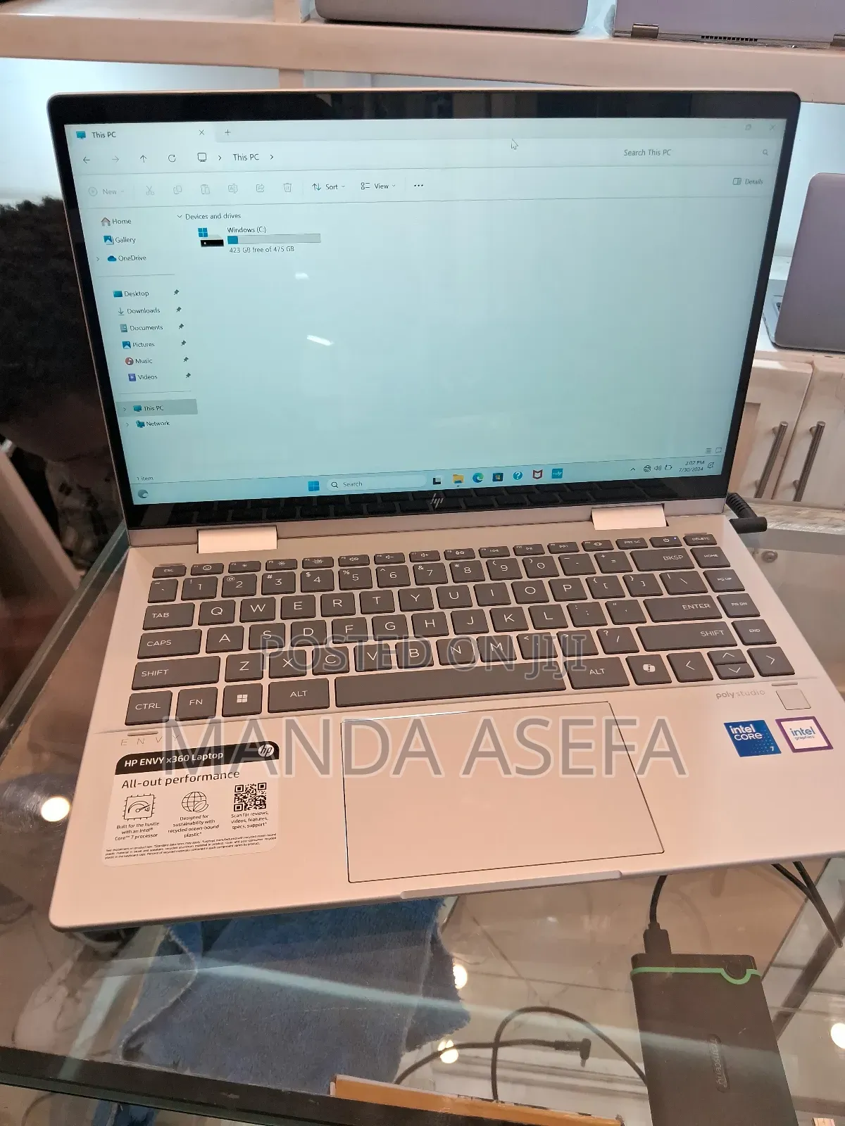 New Laptop HP Envy X360 16GB Intel Core Ultra 7 SSD 512GB