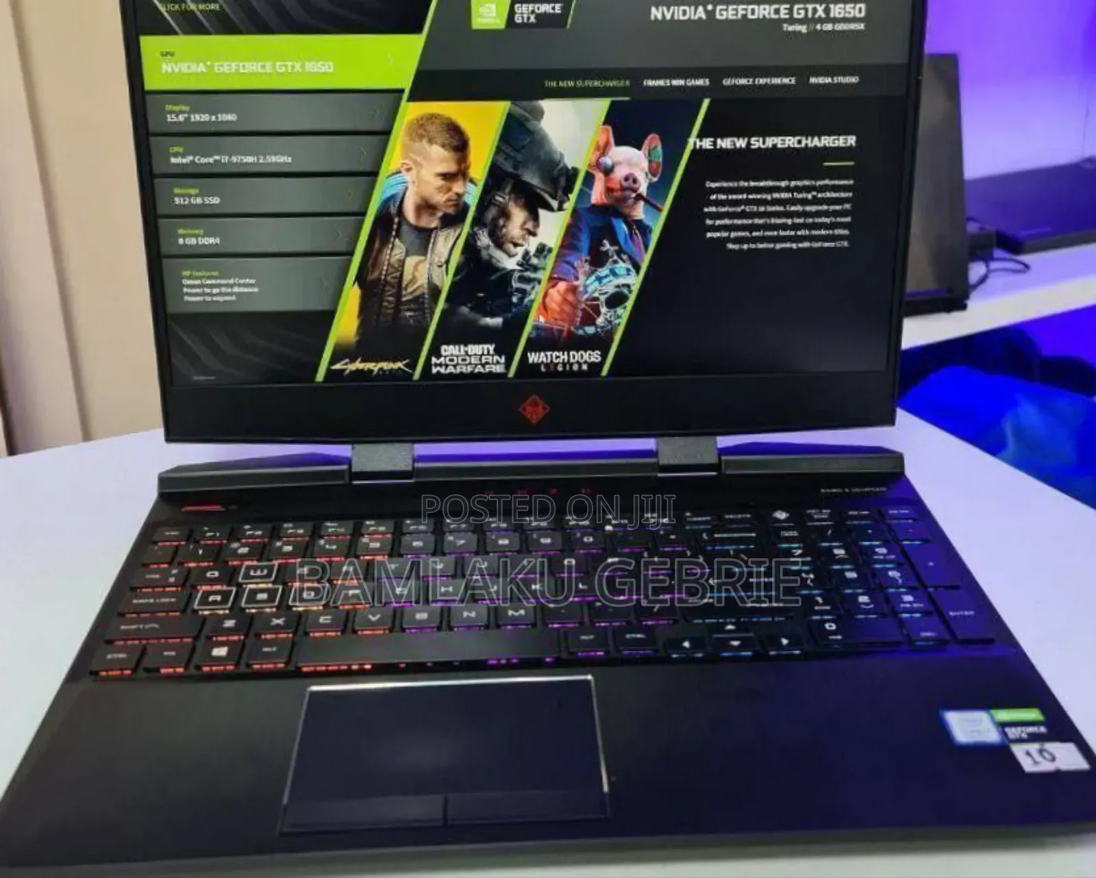 New Laptop HP Omen 15 16GB Intel Core I5 SSD 512GB
