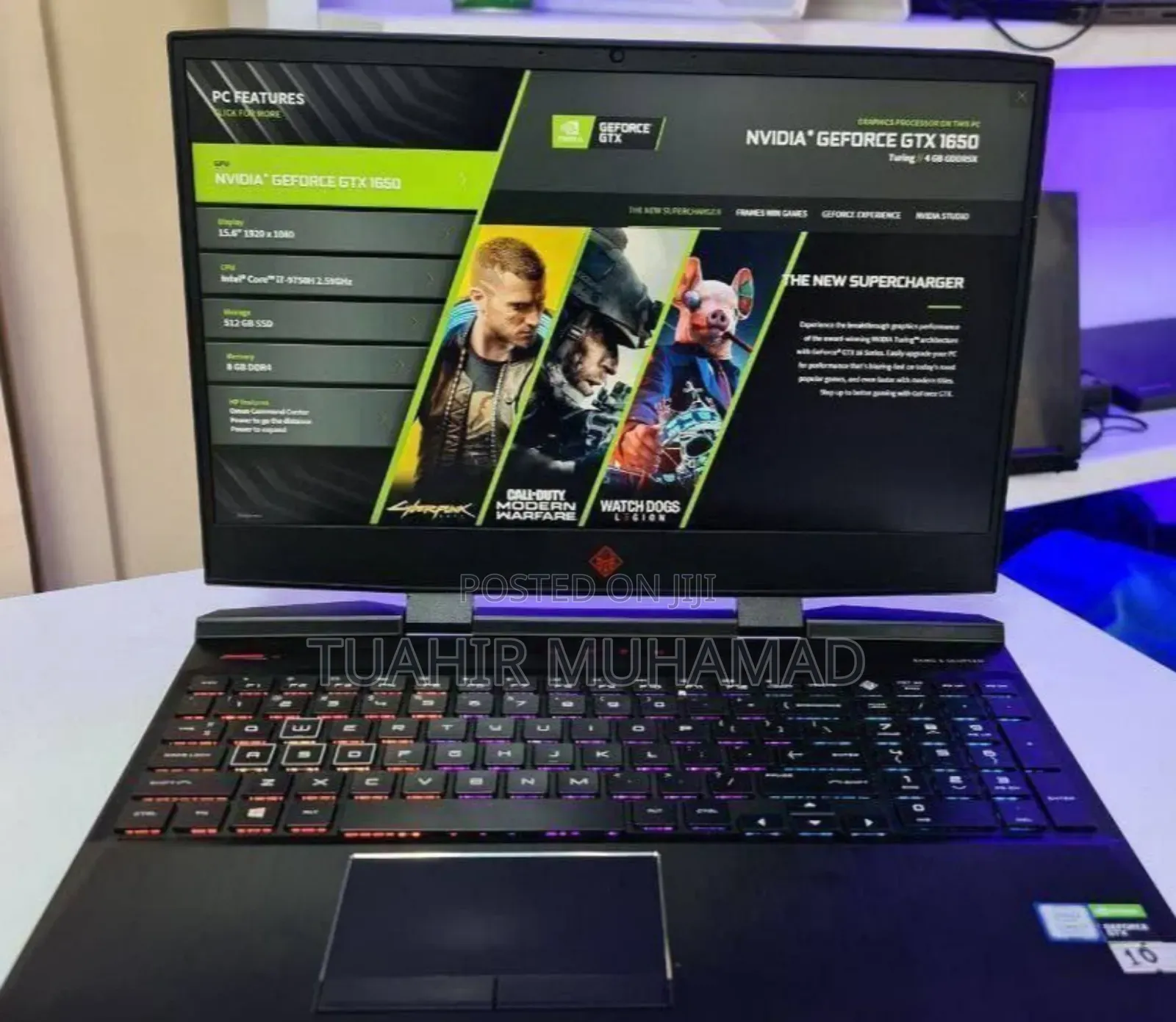 New Laptop HP Omen 15 16GB Intel Core I5 SSD 512GB