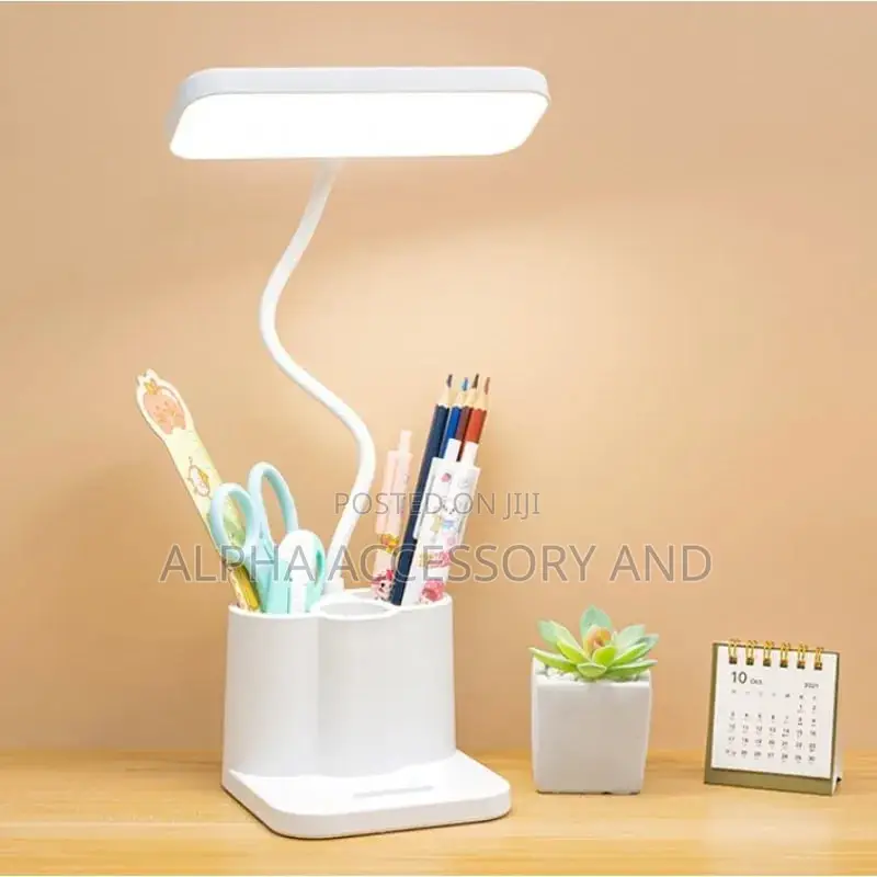 Led Desk Reading Lamp With Pen Holder Design