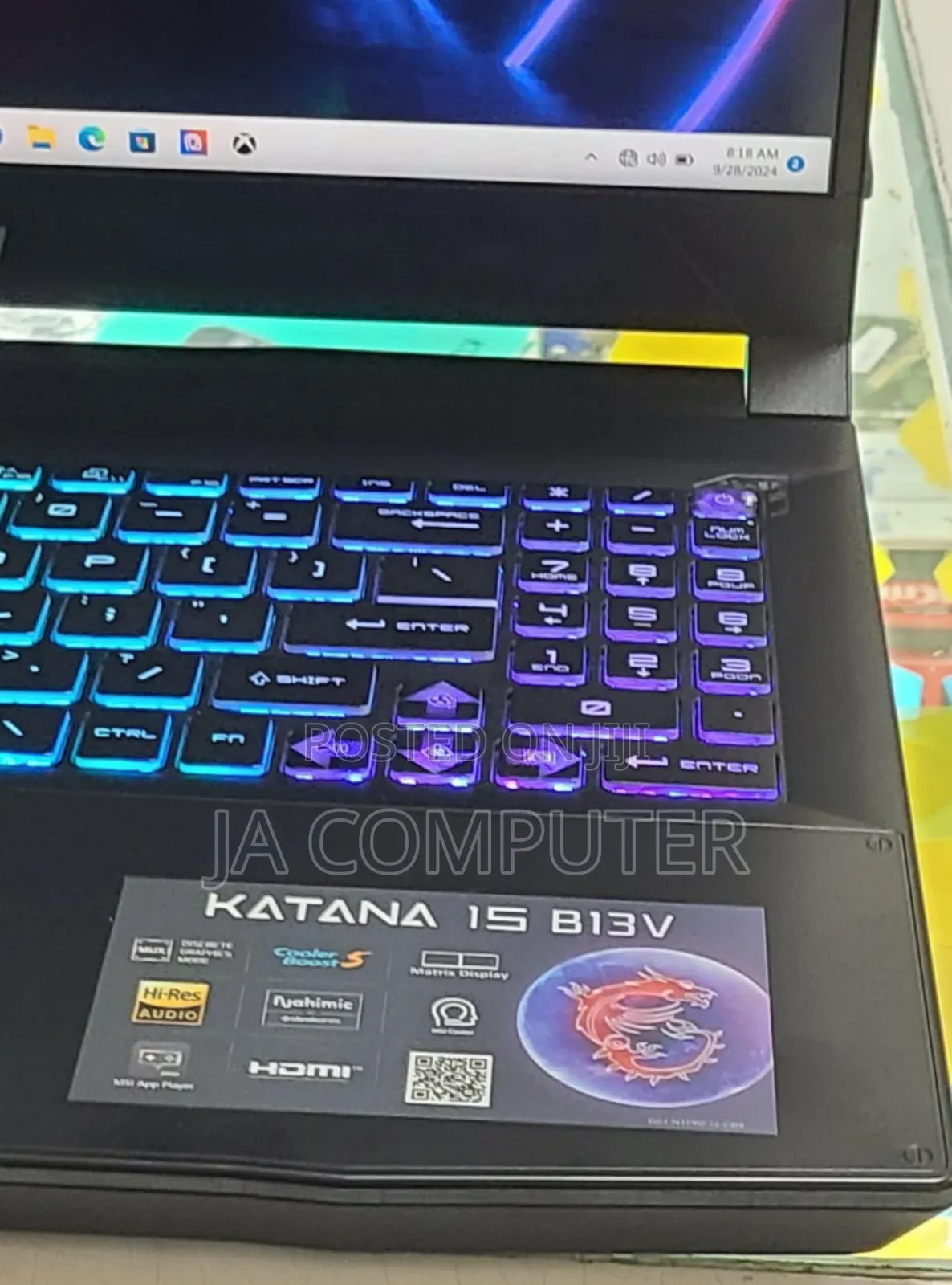 New Laptop MSI Katana GF66 16GB Intel Core I7 SSD 1T