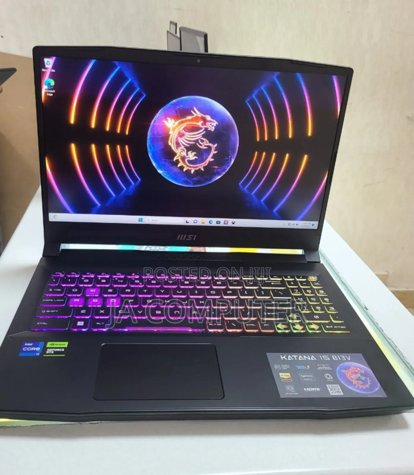 New Laptop MSI Katana GF66 16GB Intel Core I7 SSD 1T