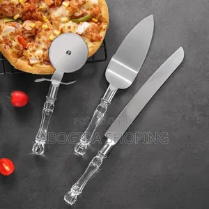 Photo - Crystal Handle Cake and Pizza Serving Set