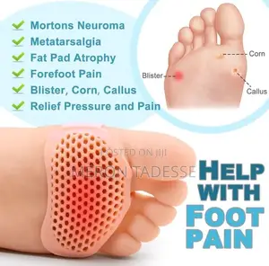 Photo - ሂል ጫማ ስታደርጉ የእግር መዳፋችሁን ለሚያማቹ Feet Comfort Cushion