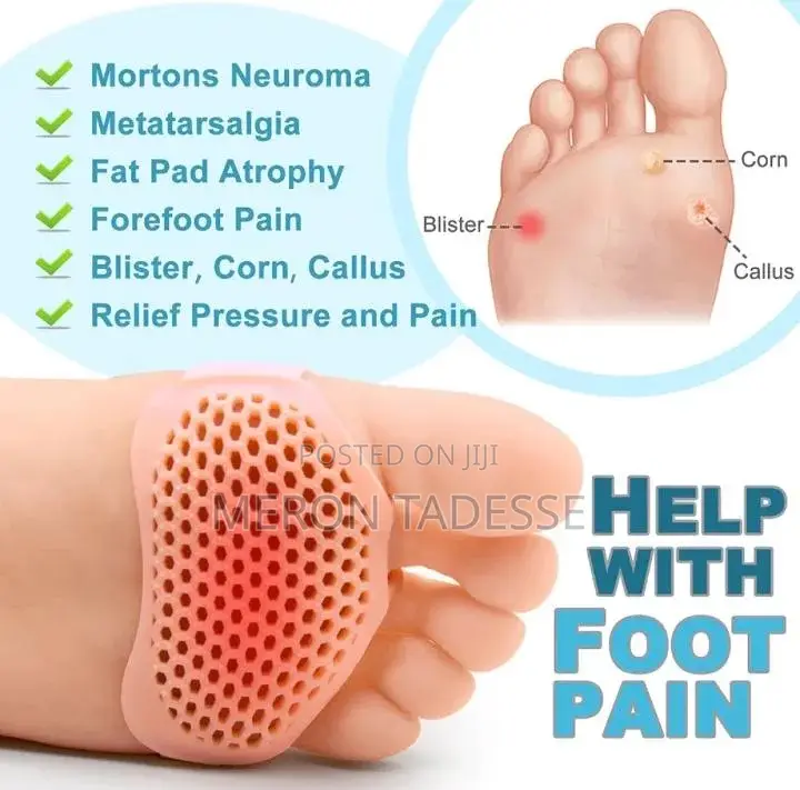 ሂል ጫማ ስታደርጉ የእግር መዳፋችሁን ለሚያማቹ Feet Comfort Cushion