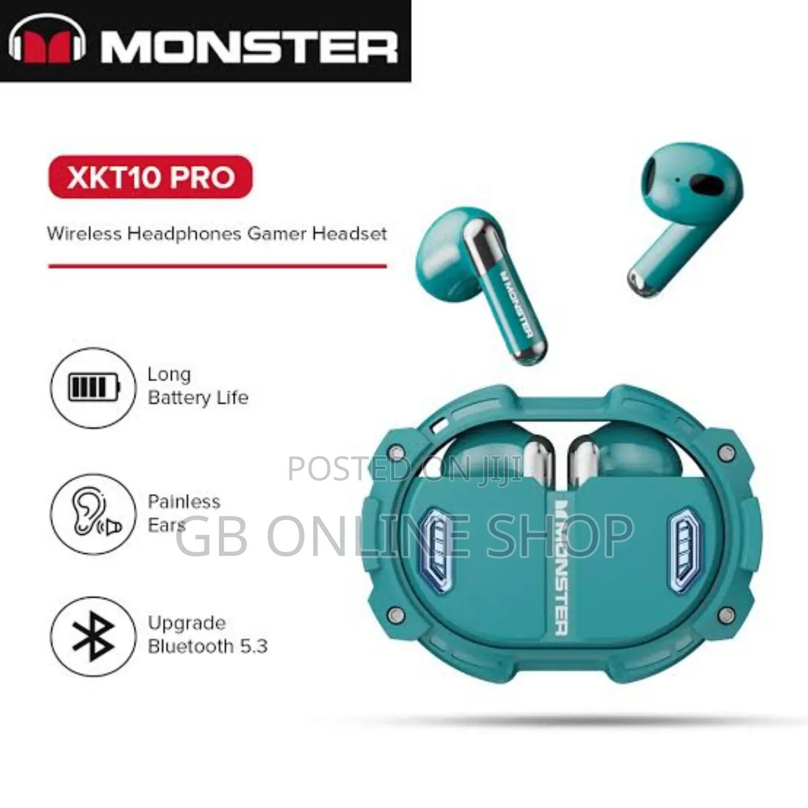 Monster XKT10 Pro Bluetooth 5.3 Waterproof Earphones