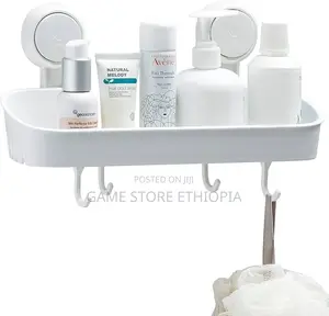 SUCKER SHELF | ግርግዳ ላይ የሚለጠፍ መደርደሪያ Bath Caddies