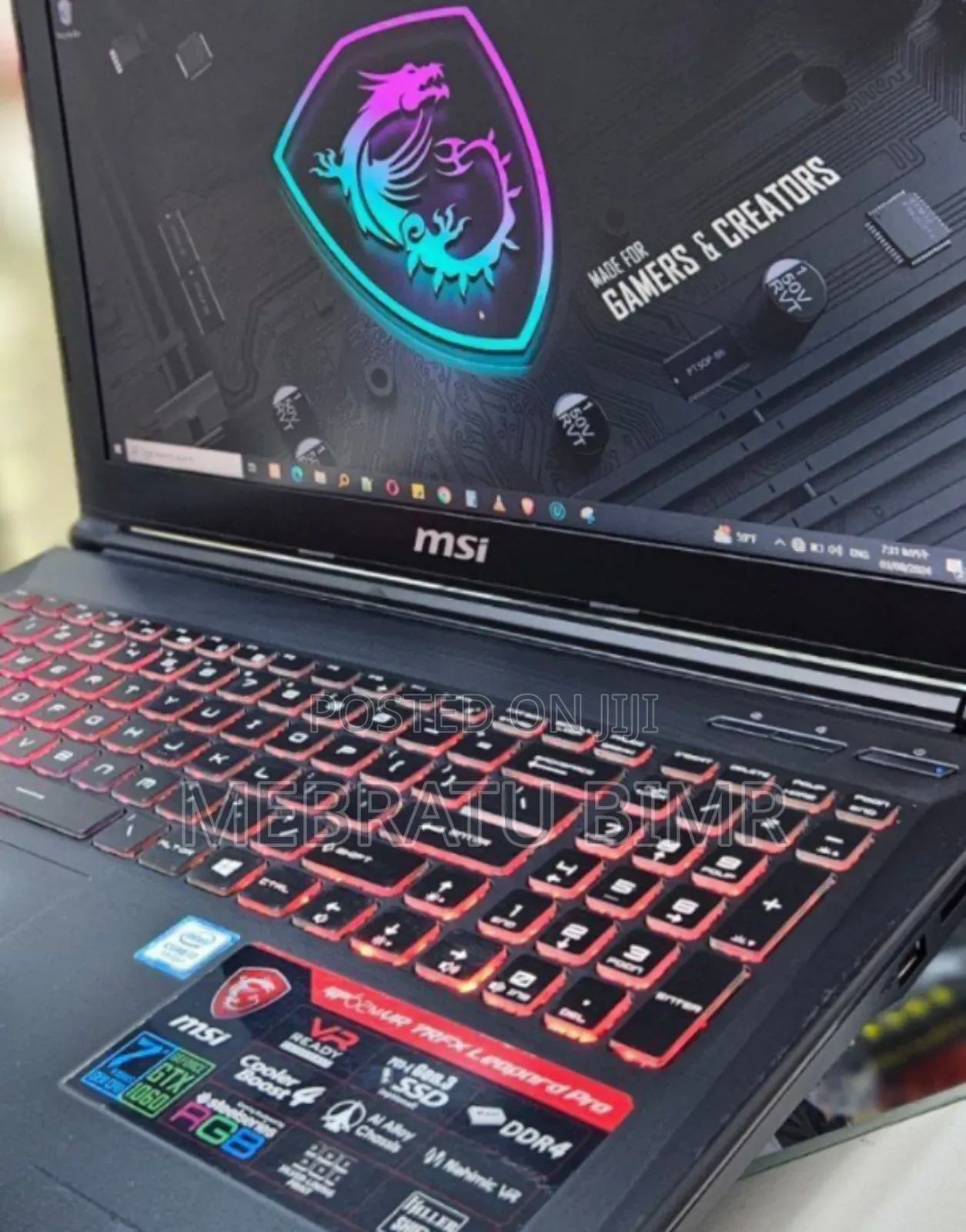 New Laptop MSI GF63 8GB Intel Core I7 SSD 256GB