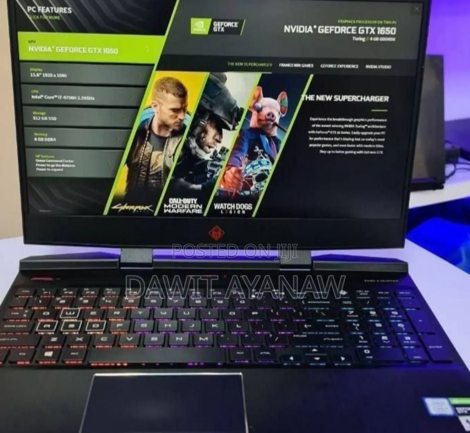 New Laptop HP Omen X 16GB Intel Core I5 HDD+SSD 1T