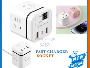 Photo - Multifunctional Rubic Cube Fast Charger Socket