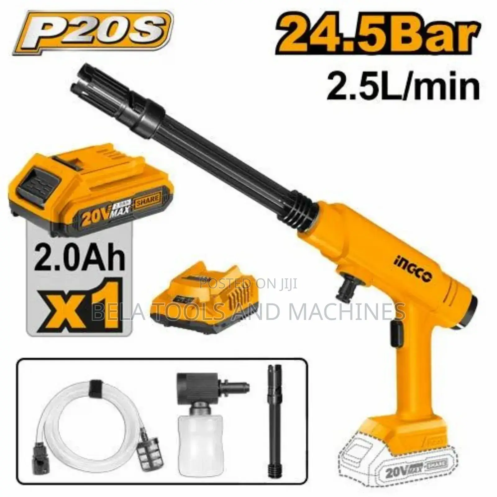 Ingco Li-Ion Cordless Pressure Washer