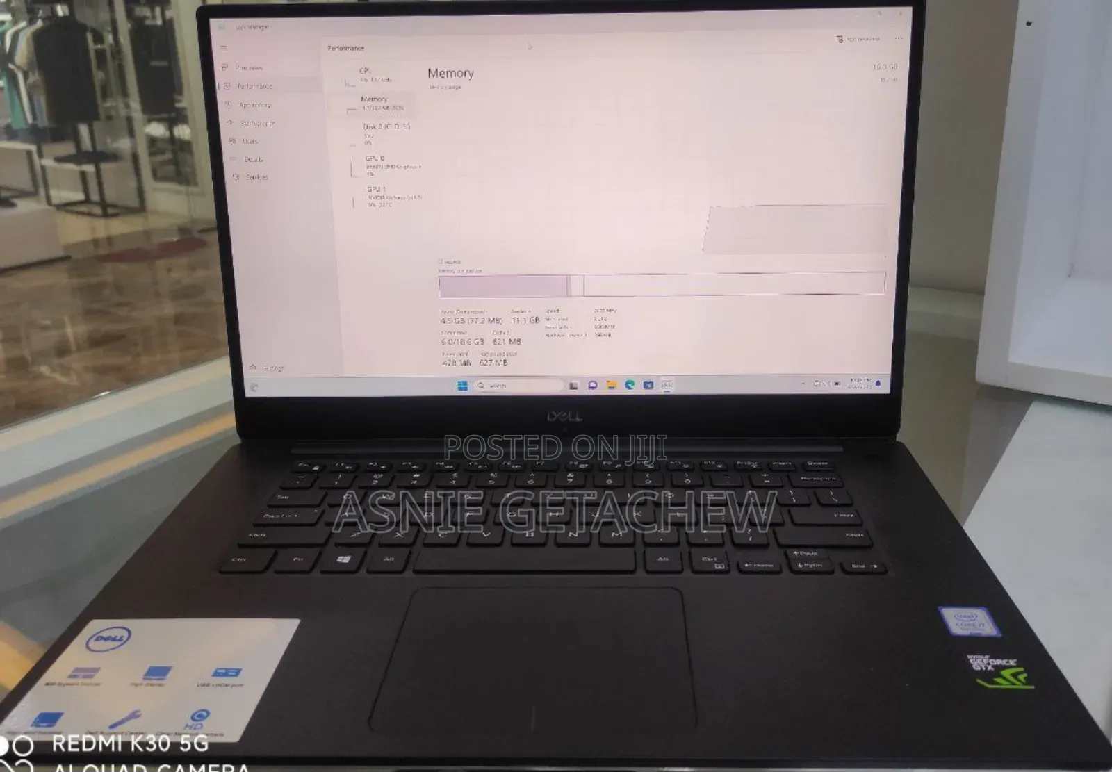 New Laptop Dell XPS 15 16GB Intel Core I7 SSD 512GB