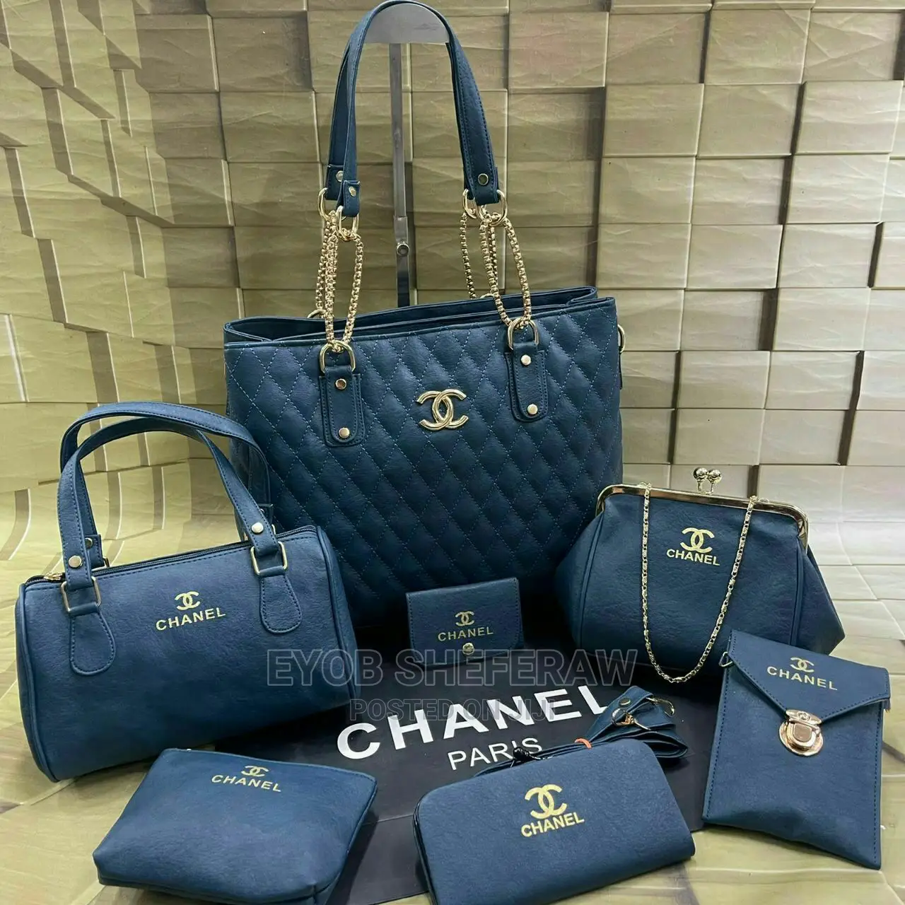 7 Pics Channel Bags in 1 Set