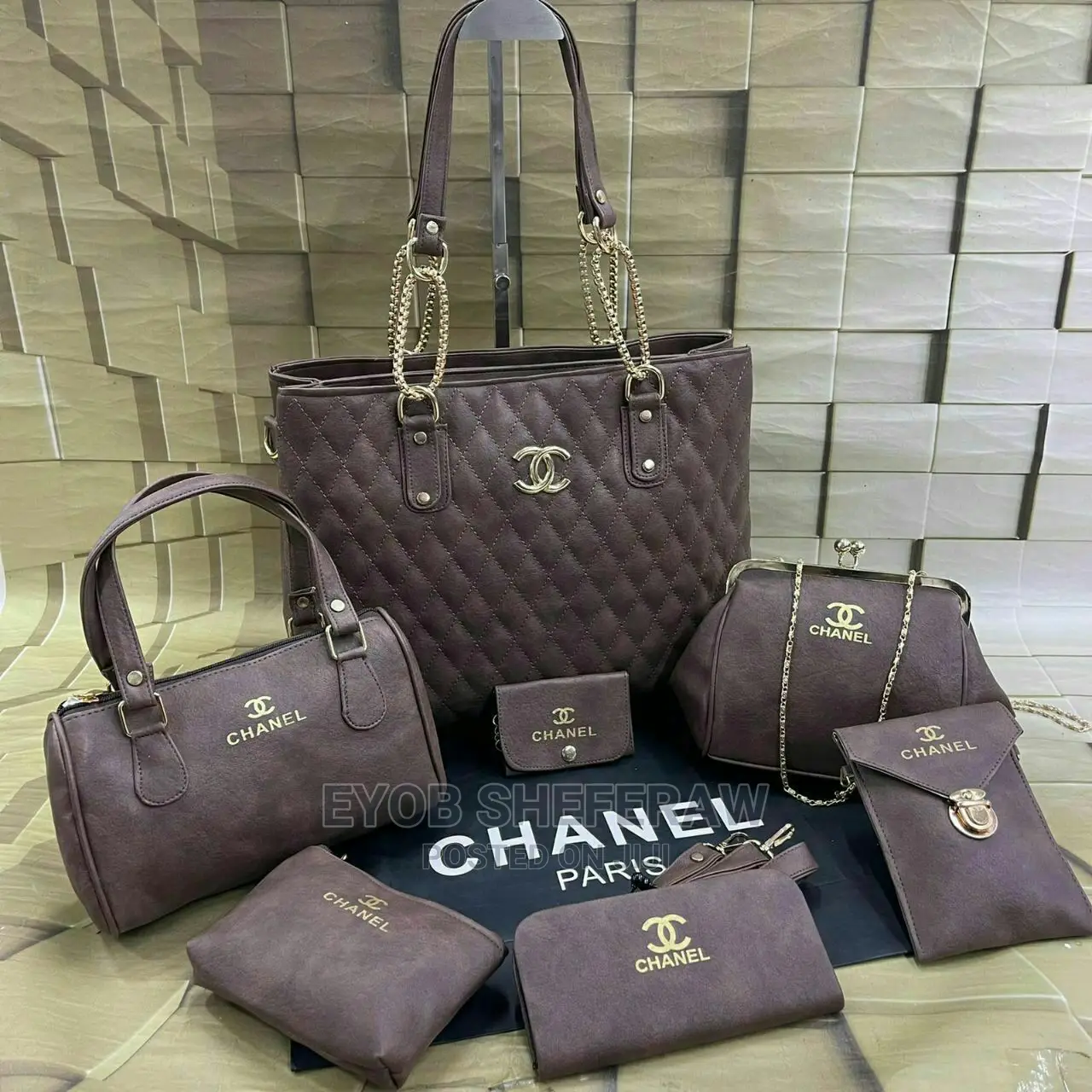 7 Pics Channel Bags in 1 Set