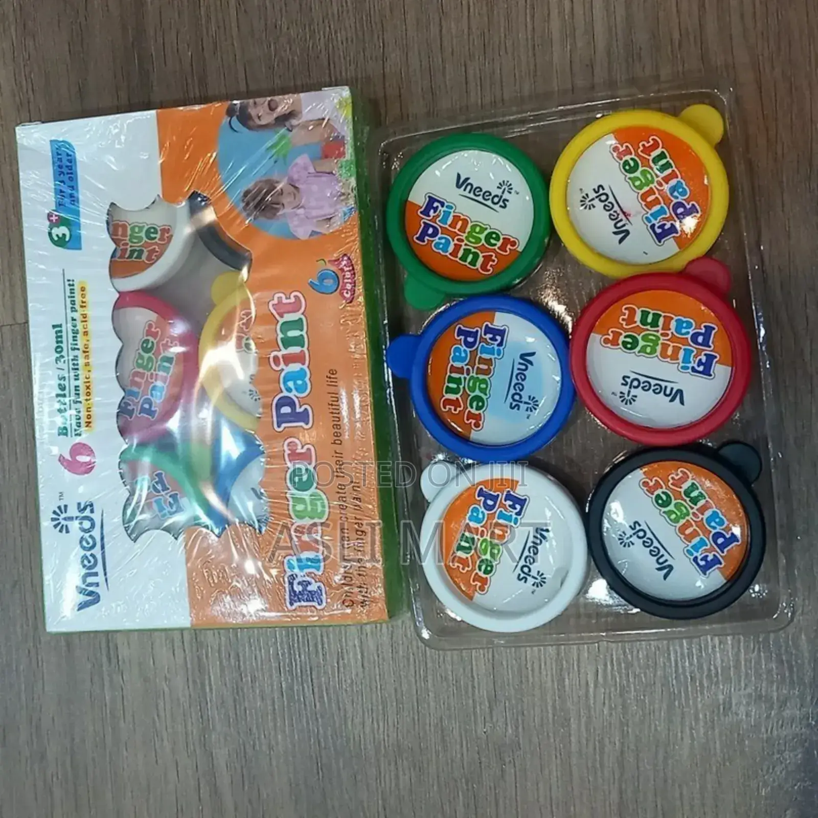 Six Color Kids Finger Paint