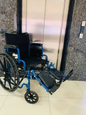 Premium Foldable Basic Wheelchair, Adjustable Leg Wheelchair